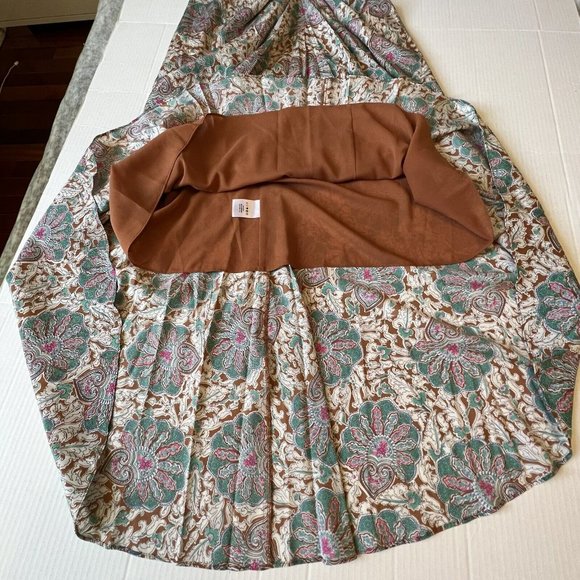 Veronica Beard Sz 14 Aldana Ruched Paisley Midi-Dress NWT $698 - Picture 10 of 16